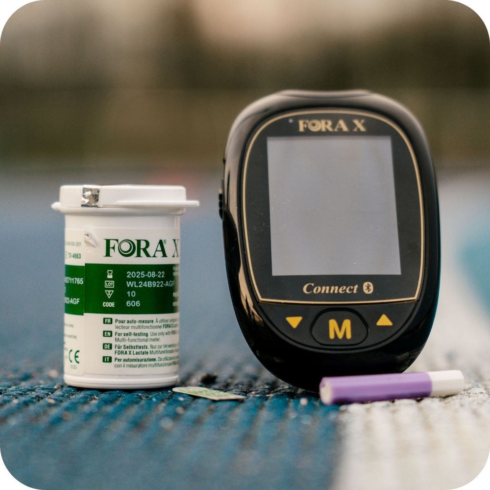 Lecteur Lactate Fora X + 25 bandelettes + 100 autopiqueurs