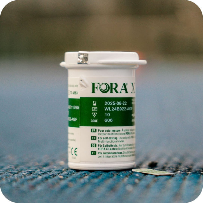 Bandelettes lactate Fora X RZT - flacon de bandelettes pour mesure du lactate sanguin chez le sportif